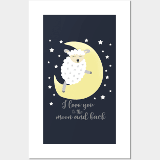 Lamb I love you to the Moon and Back Posters and Art